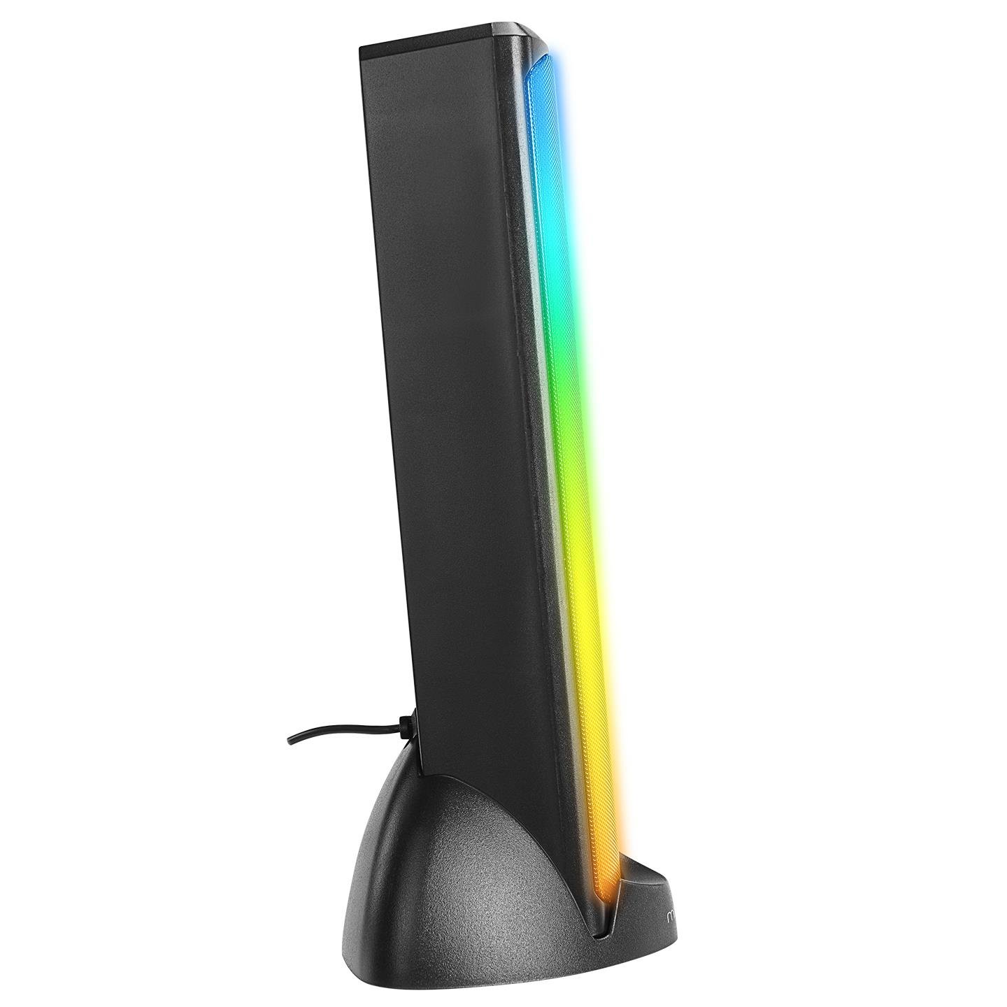Mikado MD-183 2.0 3W*2 Bluetooth Siyah RGB Aydınlatmalı USB + 3.5mm USB 5V Speaker Hoparlör