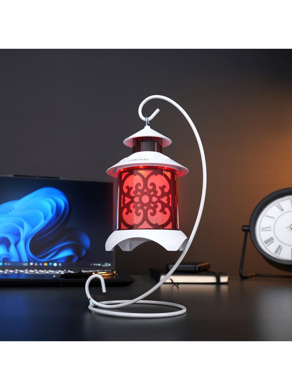 Mikado MD-20BT Beyaz 5W 1200mAh BT-LED Işıklı Bluetooth Hoparlör