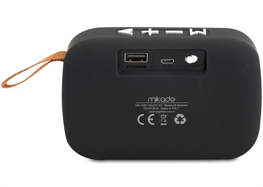Mikado MD-25BT ENJOY N2 Kırmızı Bluetooth 3W TF/USB/FM Destekli Hoparlör
