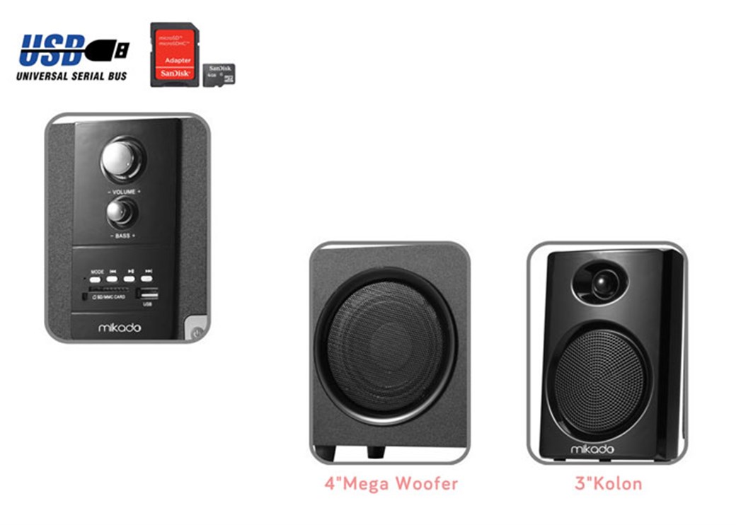 MİKADO MD-729FM SPK 5+1 USB+SD+FM MULTIMEDIA SPEAK