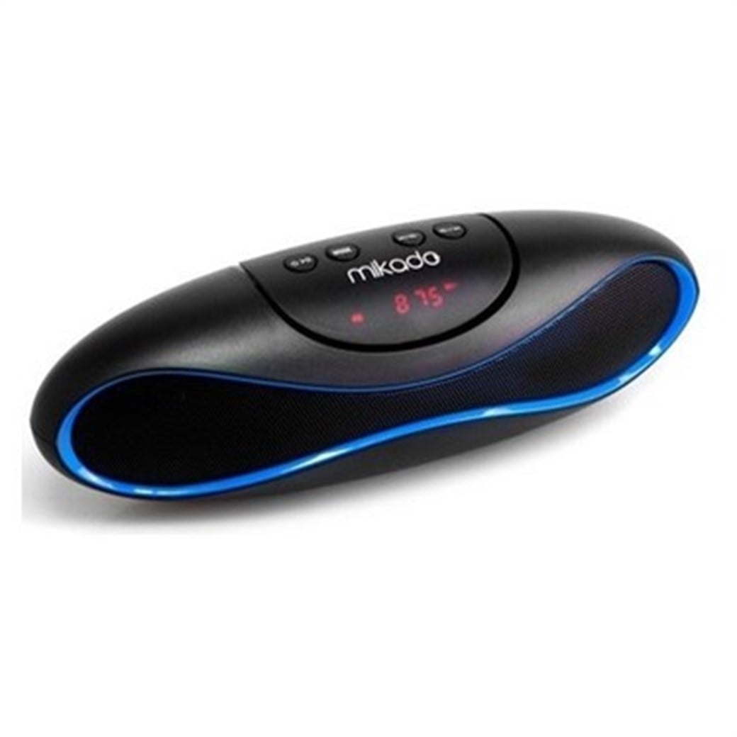 Mikado MD-82FM Siyah/Mavi Usb+SD+Fm destekli Mini 