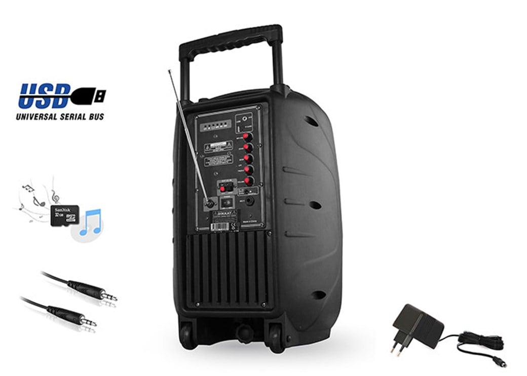 Mikado MD- 87KP Siyah Usb FM Des. Bluetooth Kablos