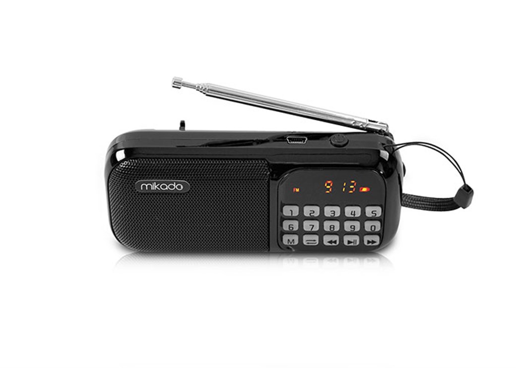 Mikado MD-R21 Siyah Usb +TF Kart+Fm Destekli Müzik