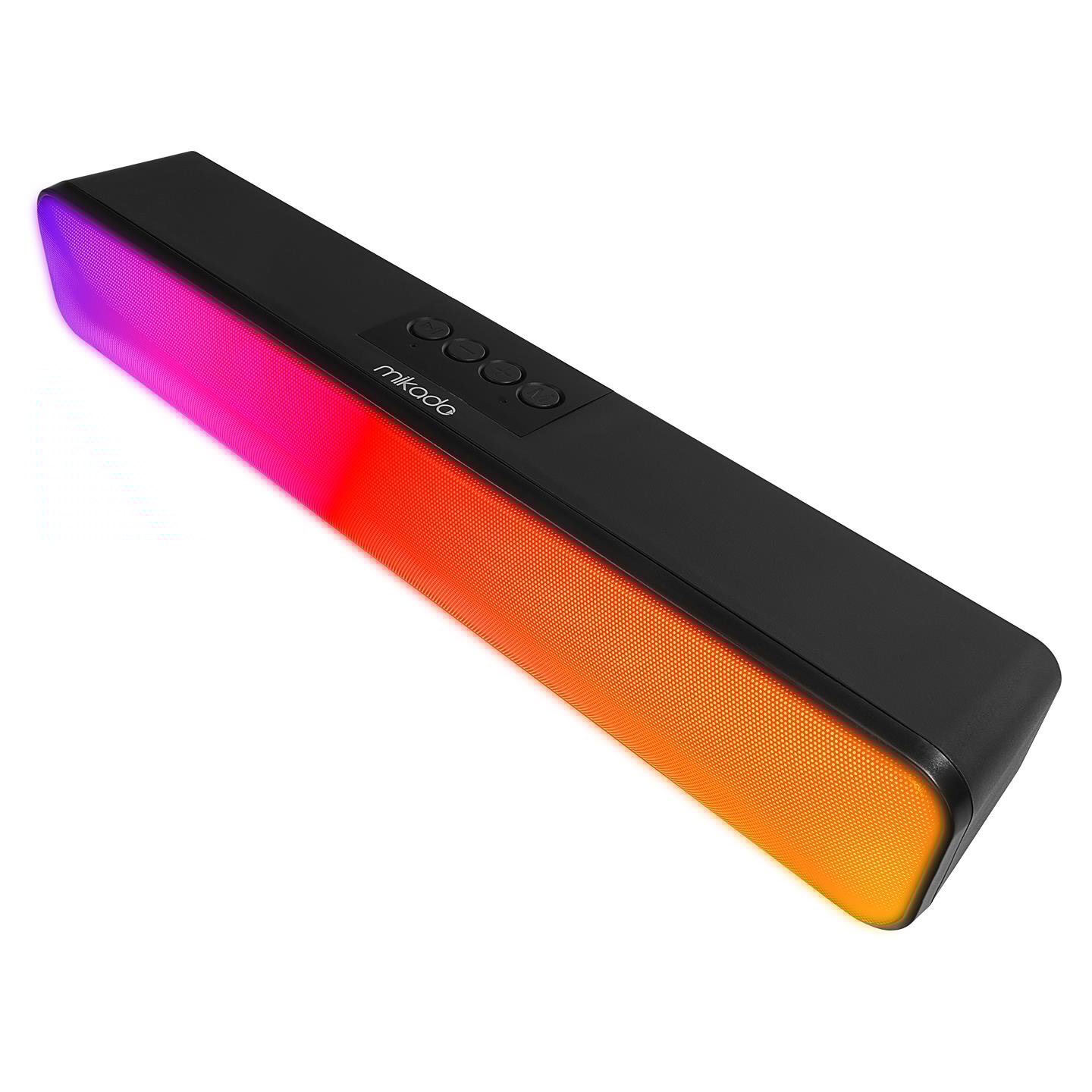 Mikado MD-SBT25 Siyah 5W*2 1200mAh BT,RGB,TF Card,Type-C ,USB Soundbar Speaker