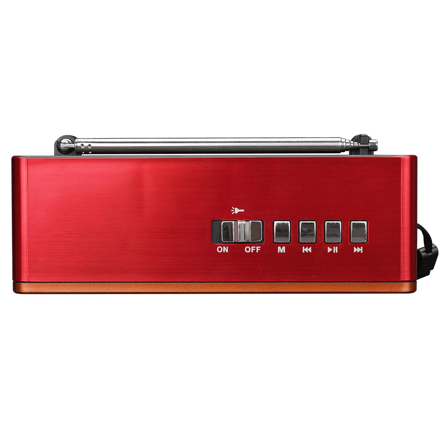 Mikado MDR-105BT Ahşap USB- TF Destekli Bluetooth FM/AM/SW 8 Band Klasik Radyo