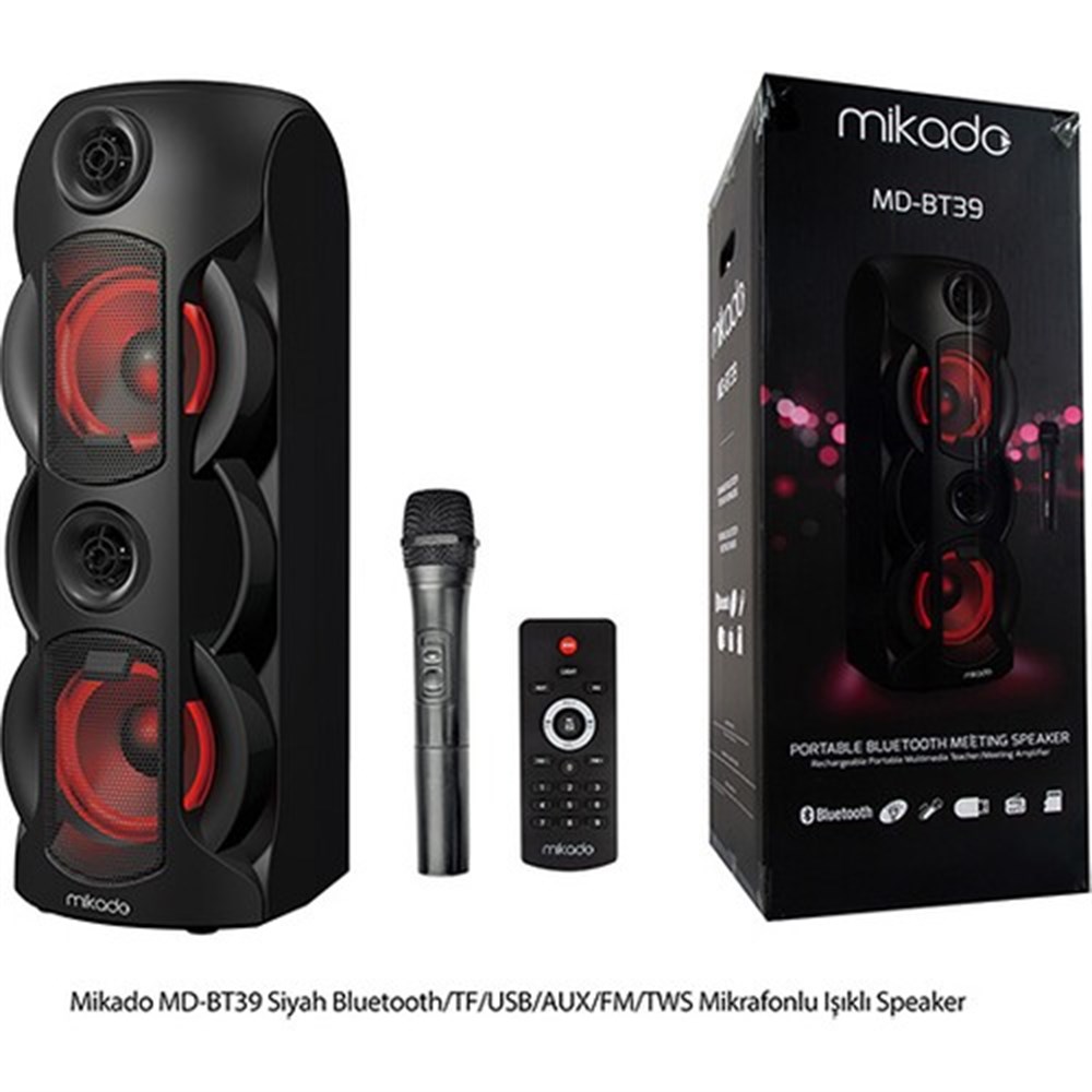 MİKRODO MD-BT39 SYH BLU+USB+AUX MIKRO.F SPEAKERS