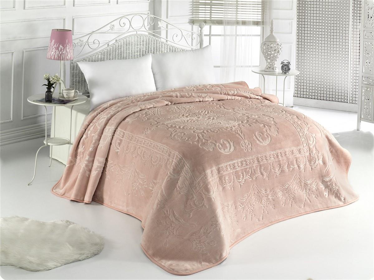 MİNK SENSE ÇİFT KİŞİLİK JAKARLI PELUŞ BATTANİYE PUDRA