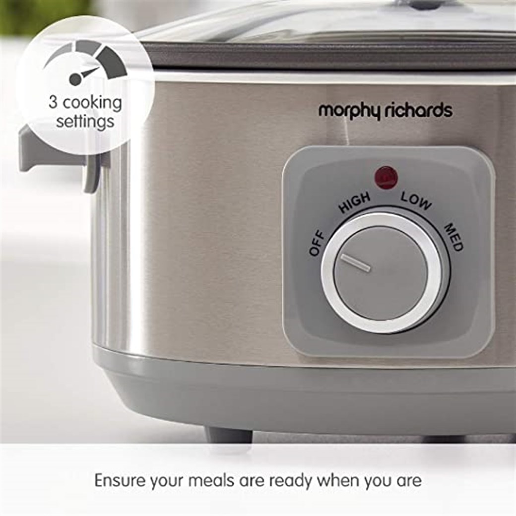 MORPHY RİCHARDS MOR-460018 3,5L SLOW COOKER  ALUMİNYUM PİŞİRİCİ