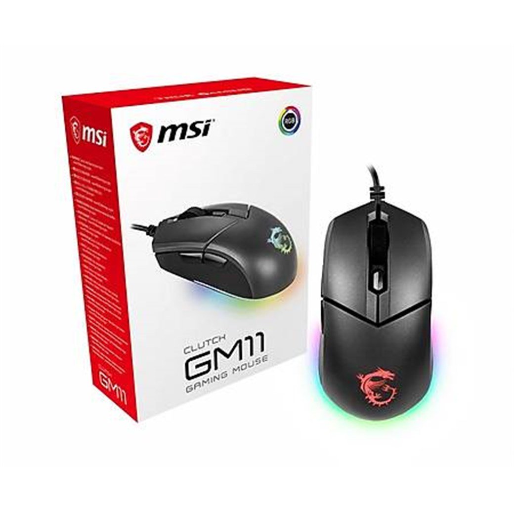 MSI CLUTCH GM11 GAMING OYUNCU MOUSE OPTICAL SİYAH