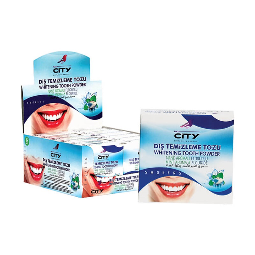 NEW CITY K-240 DİŞ PARLATMA TOZU NANE AROMALI