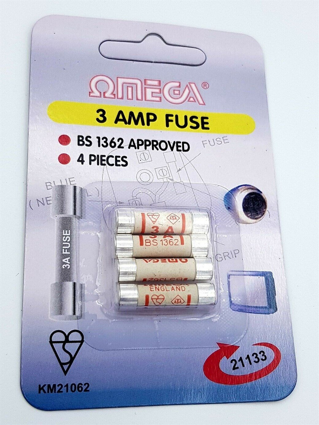 OMEGA 13AMP FİŞ SİGORTASI 4LÜ PAKET