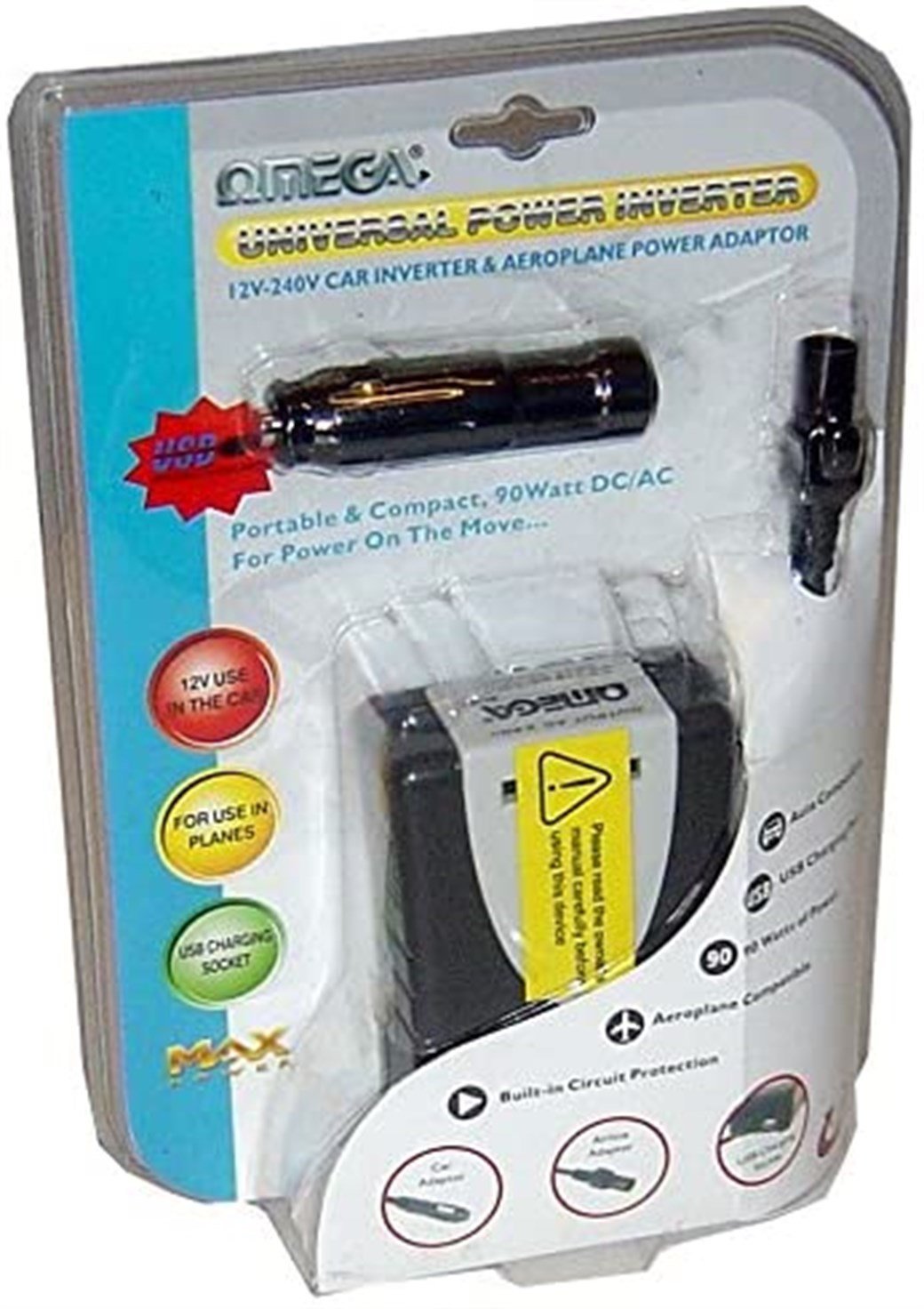 OMEGA  27102 PI-02 CAR INVERTER 12V TO 240V