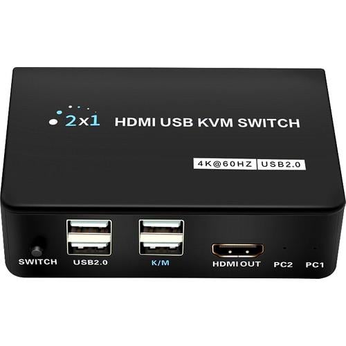 POWERMASTER PM-11789 4K HDMI USB KVM SWITCH 2X1