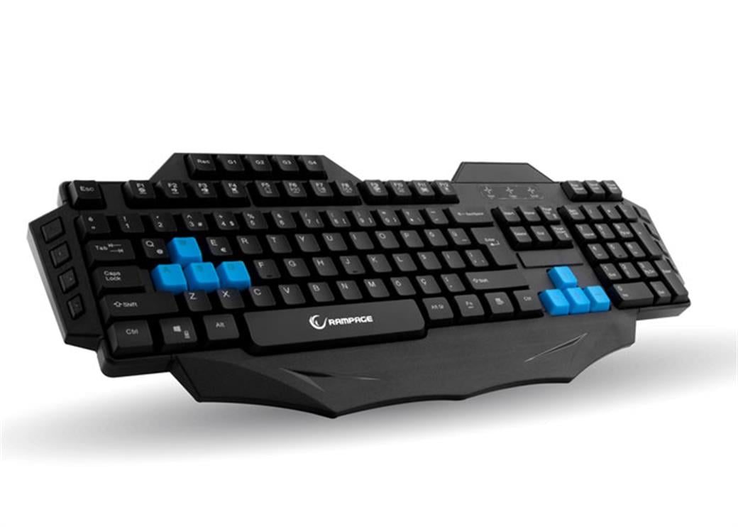 Rampage KB-R01 Siyah USB Makrolu Gaming Q Multimedia Klavye