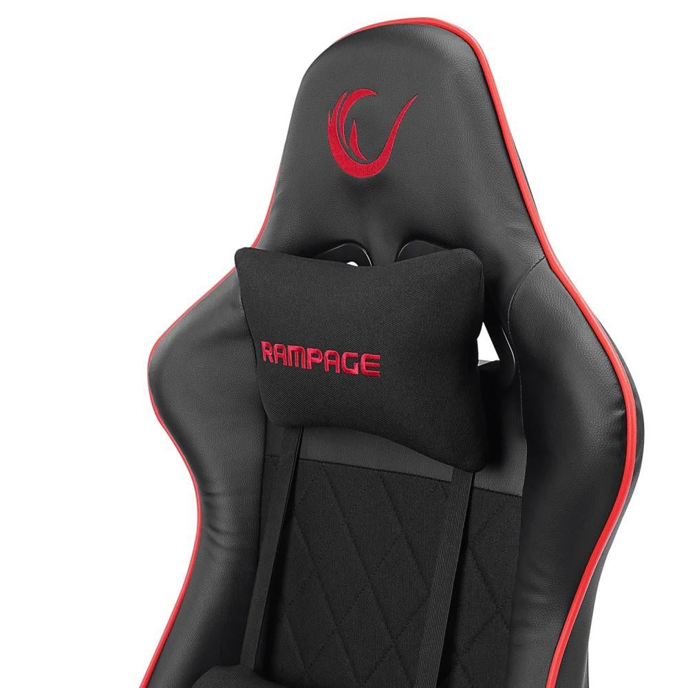 Rampage KL-R16 DRAPE Üst Seviye Terletmez Kumaş Siyah Gaming Oyuncu Koltuğu