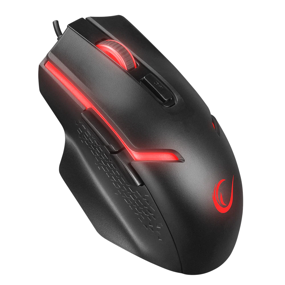 Rampage KM-9858 JAZZY Siyah Rainbow Backlight Makro Tuşlu Gaming Klavye + 3600 dpi Mouse Set