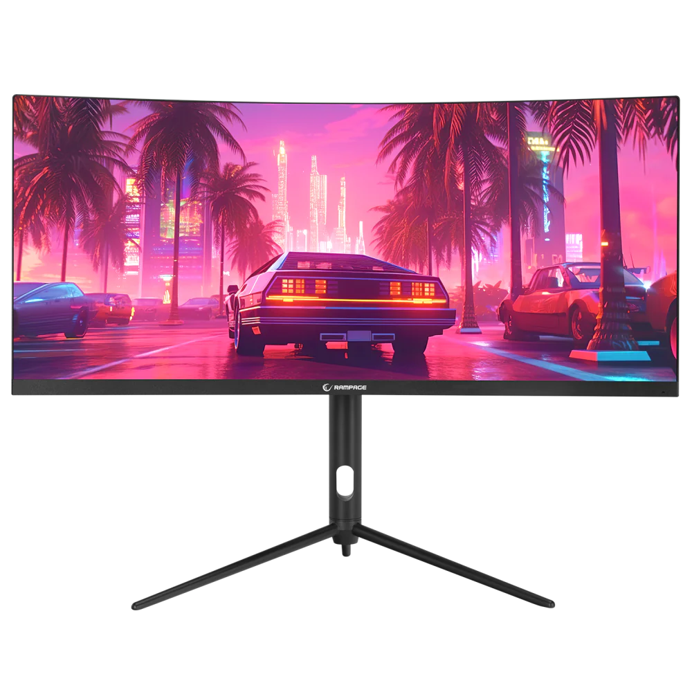 Rampage RAIDEN RA30R200C 30 200Hz 1ms AUO VA WFHD AdaptiveSync RGB Pivot Curved Oyuncu Monitörü