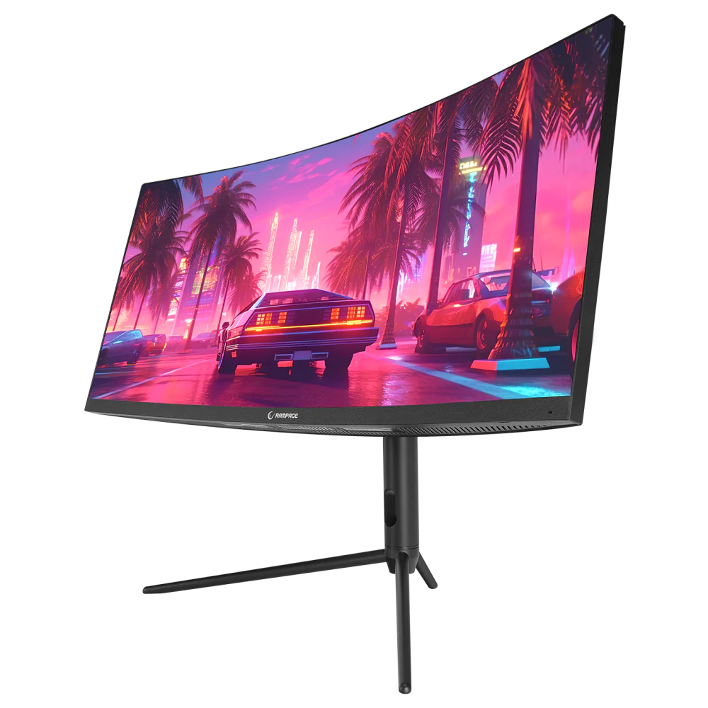 Rampage RAIDEN RA30R200C 30 200Hz 1ms AUO VA WFHD AdaptiveSync RGB Pivot Curved Oyuncu Monitörü