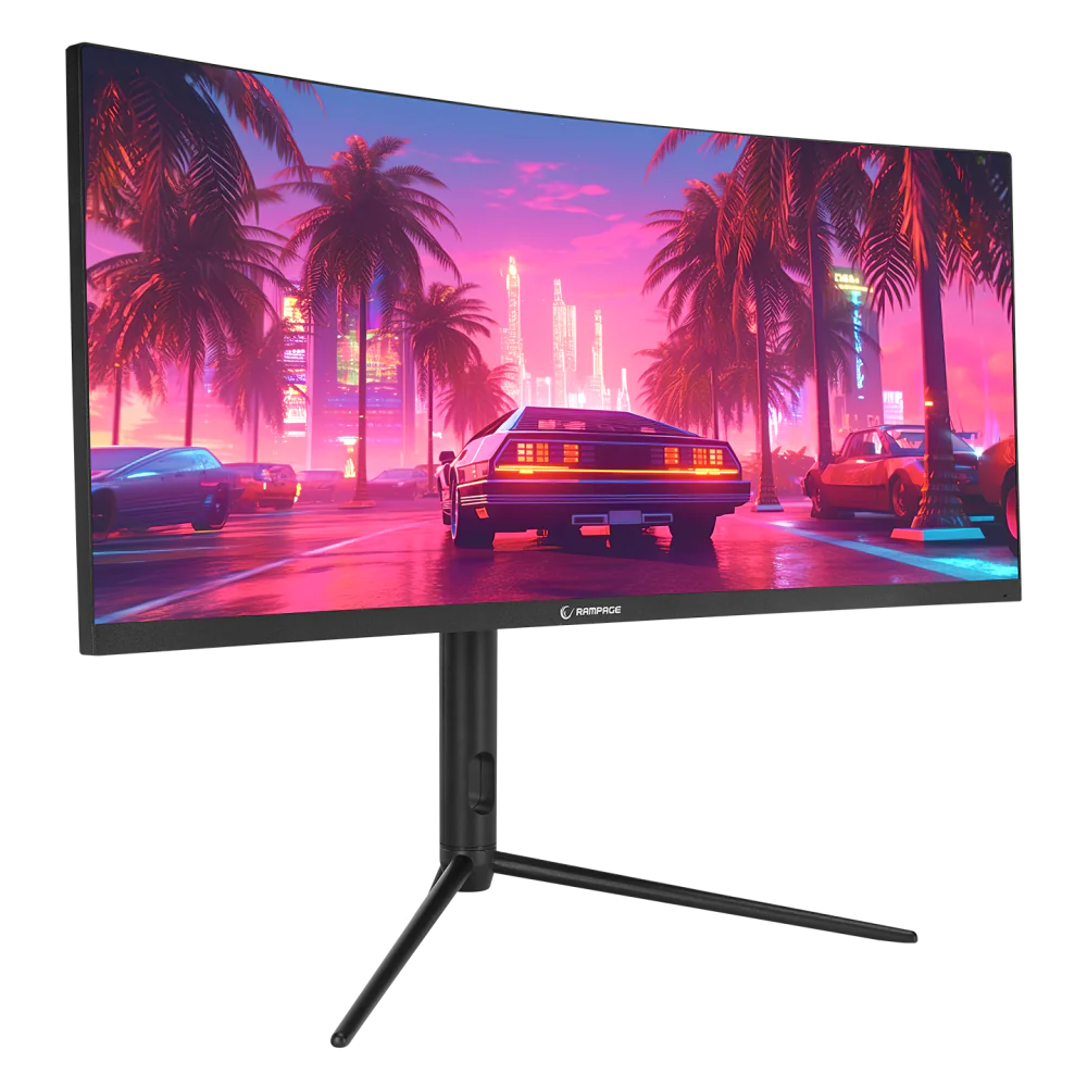Rampage RAIDEN RA30R200C 30 200Hz 1ms AUO VA WFHD AdaptiveSync RGB Pivot Curved Oyuncu Monitörü