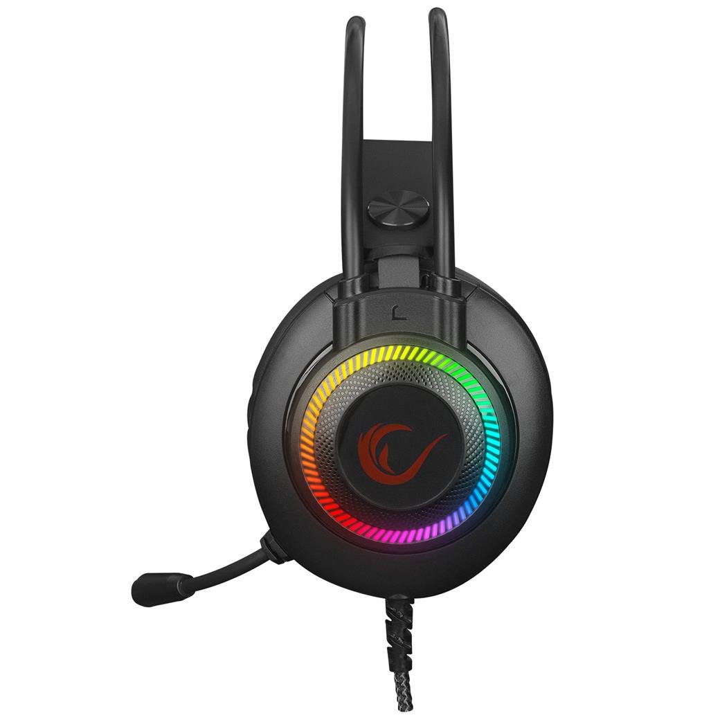 Rampage RM-K27 X-JAMMER Rainbow Ledli PC USB 3.5M PS4-XBOX-Mobile Gaming Oyuncu Mikrofonlu Kulaklık