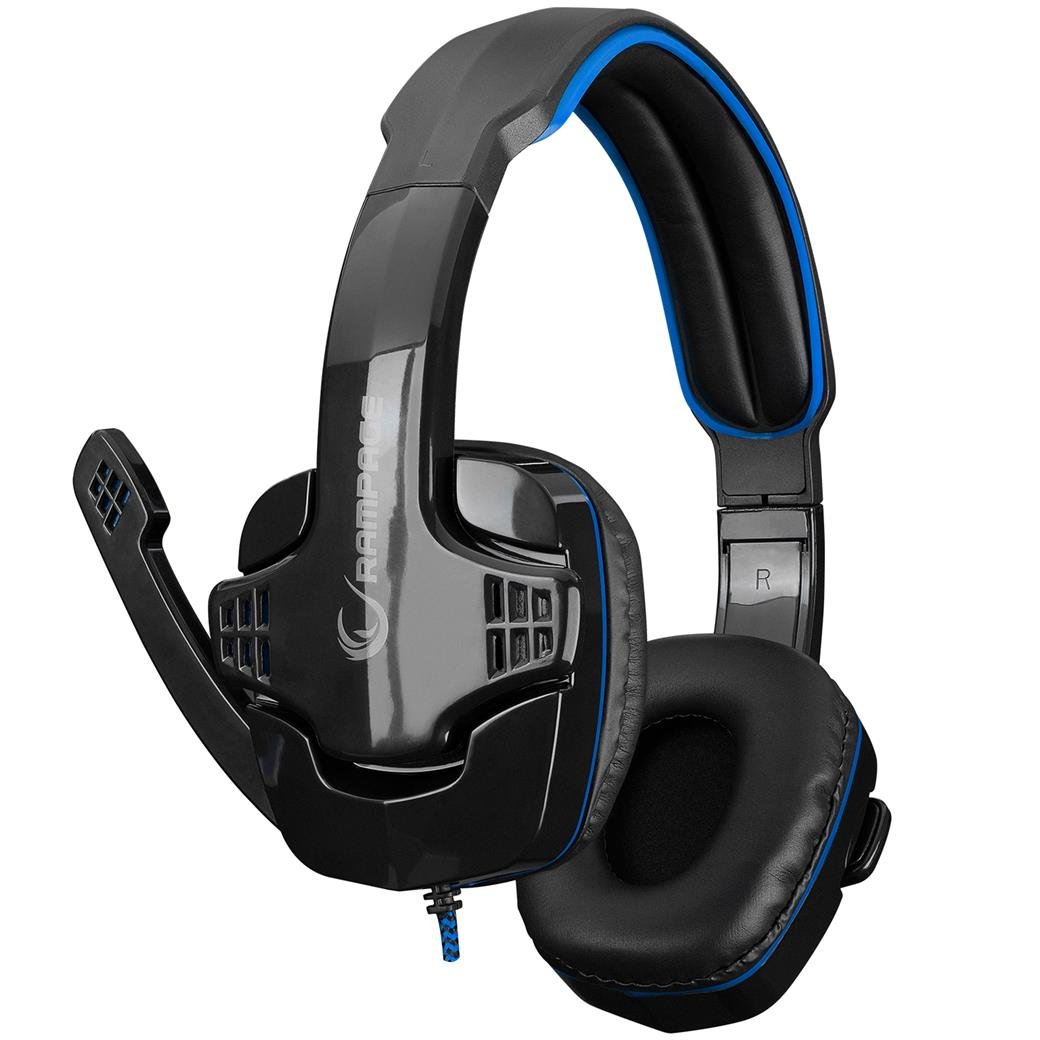Rampage SN-R9 X-SENSE Siyah/Mavi Gaming Oyuncu Mikrofonlu Kulaklık