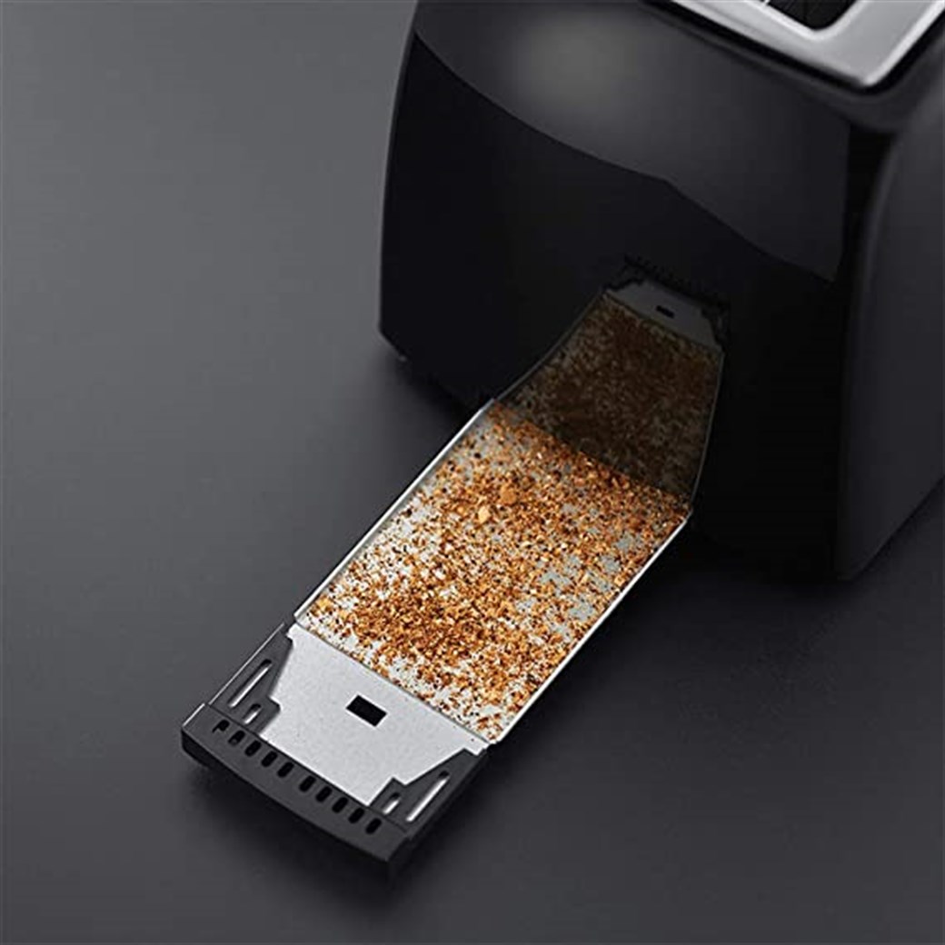 RUSSEL HOBBS RU-21641 TOASTER   2 SLİCE   TEXTURES   WİDE   BLACK EKMEK KIZARTMA