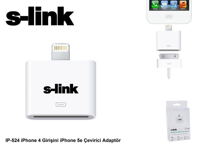 S-link IP-524 iPhone 4 Girişini iPhone 5e Çevirici