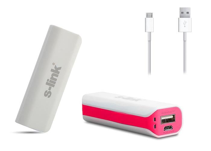 S-link IP-730 2400Mah Kırmızı Powerbank Şarj Aleti