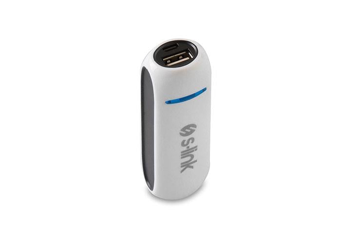 S-link IP-741 2600mAh Powerbank Beyaz/Siyah Taşına
