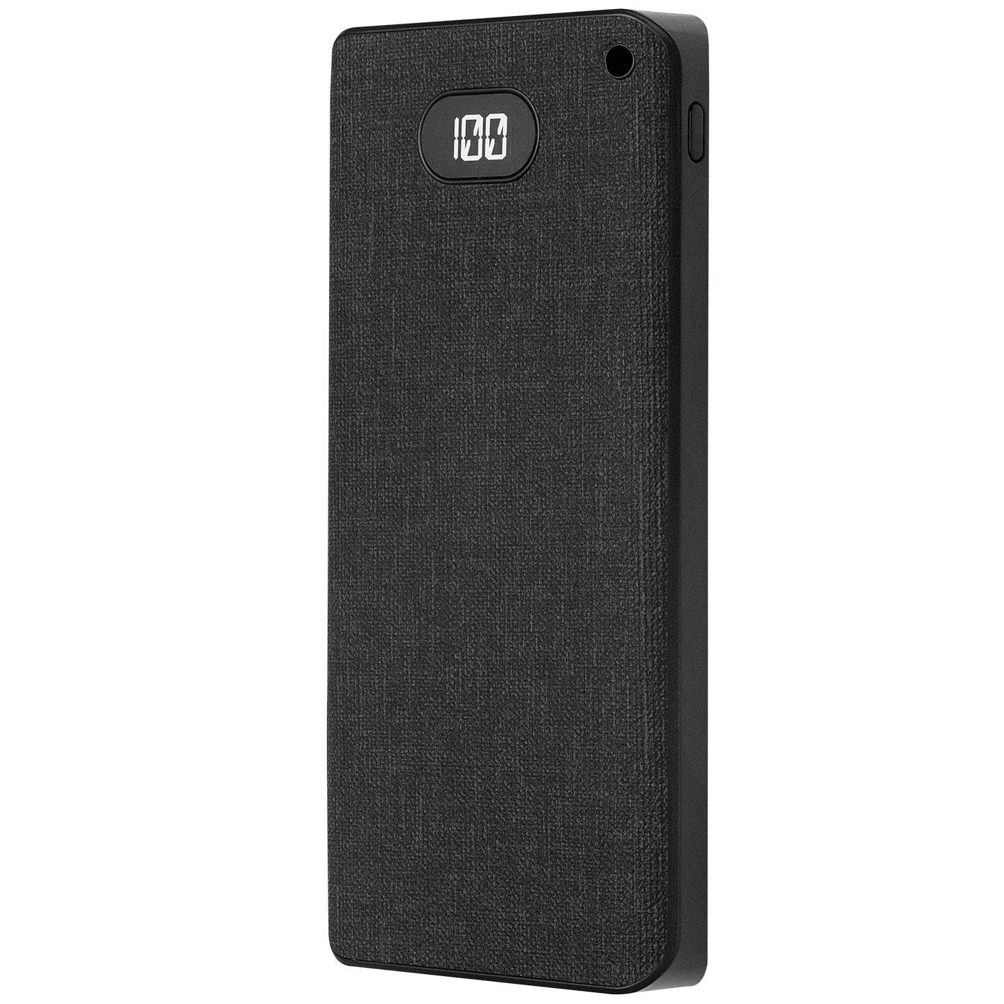 S-link IP-G10RW 10000mAh Kablosuz USB+Type-C+Micro Gri LCD Ekranlı Taşınabilir Pil Şarj Cihazı