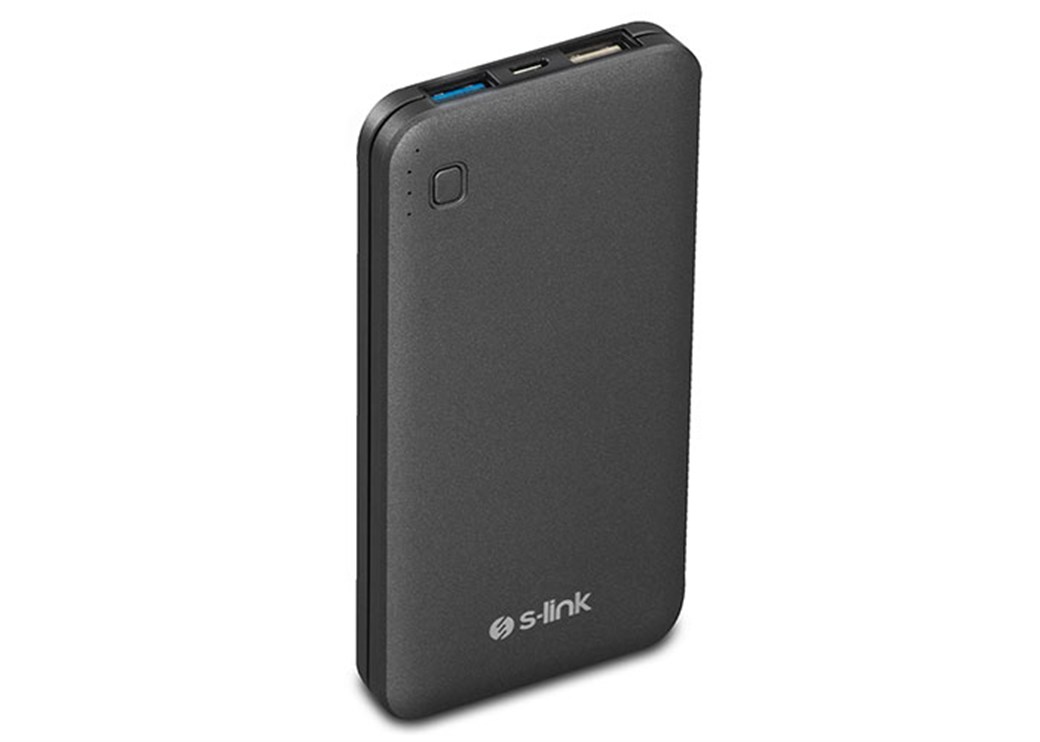 S-link IP-H17 10000mAh 3A Hızlı Şarj Powerbank Siy