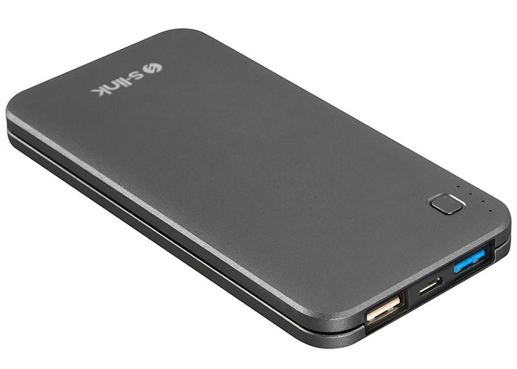 S-link IP-H17 10000mAh 3A Hızlı Şarj Powerbank Siy