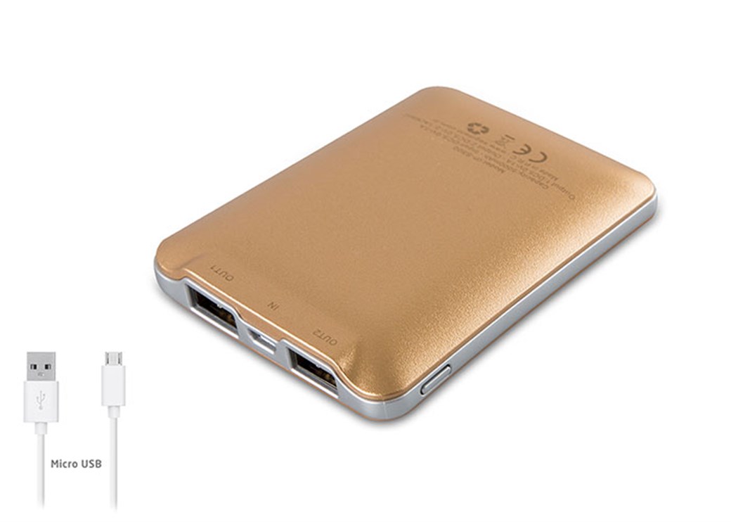 S-link IP-S500 5000mAh Powerbank Gold 