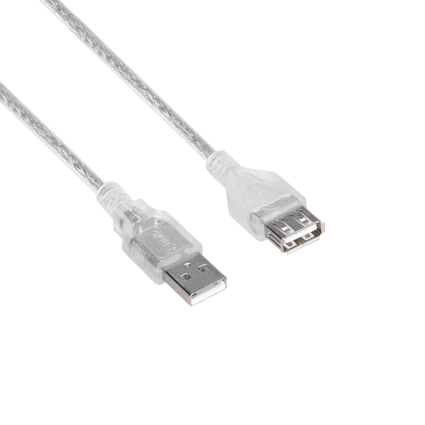 S-link SL-AF2003 Usb2.0 3m Şeffaf Uzatma Kablo