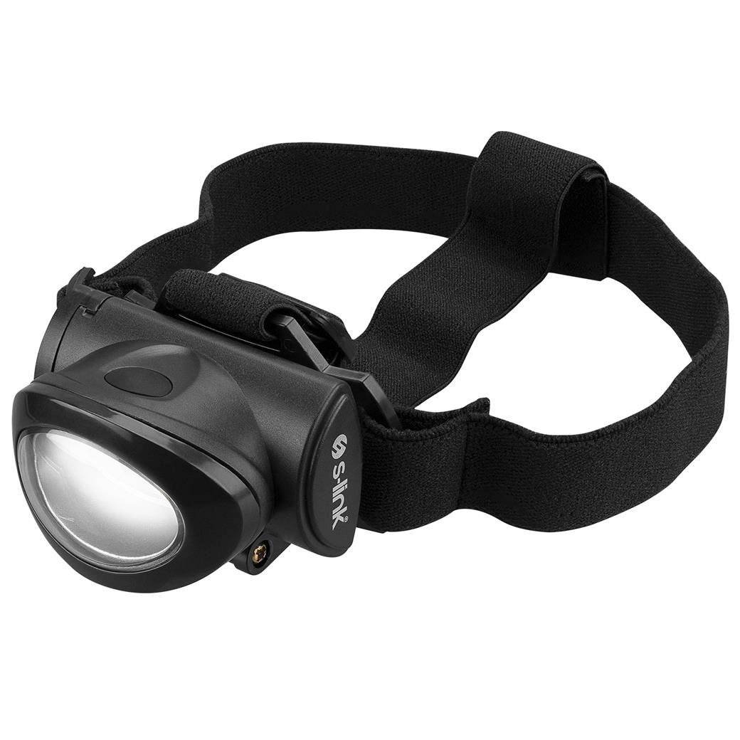 S-link SL-F375 3W Cob Led 3x AAA Pil Işık Ayarlı ve Modlu Kafa Lambası