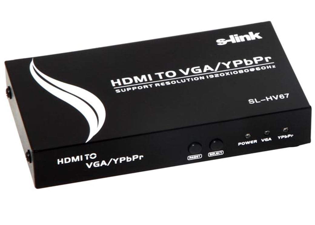 S-link SL-HV67 HDMI to VGA+YPBPR Çevirici (11529)