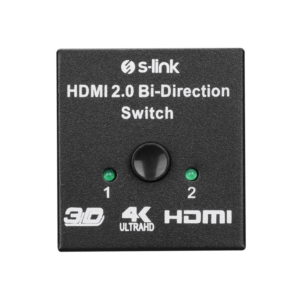 S-Link SL-LU613 . 2 Port HDMI Çift Yönlü Switch ve Splitter