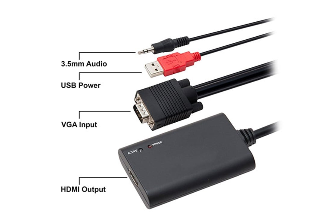 S-link SL- VHC20 VGA To 3HDMI Çevirici Kablo