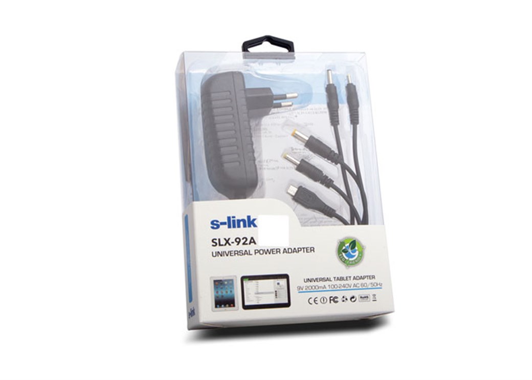 S-link SLX-92A 9V 2A 5Uçlu Univer Tablet PC Adaptö