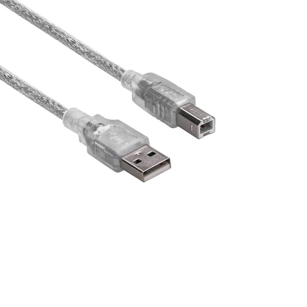 S-link SWV-KKG014 Usb2.0 1.5m Şeffaf Yazıcı Kablosu