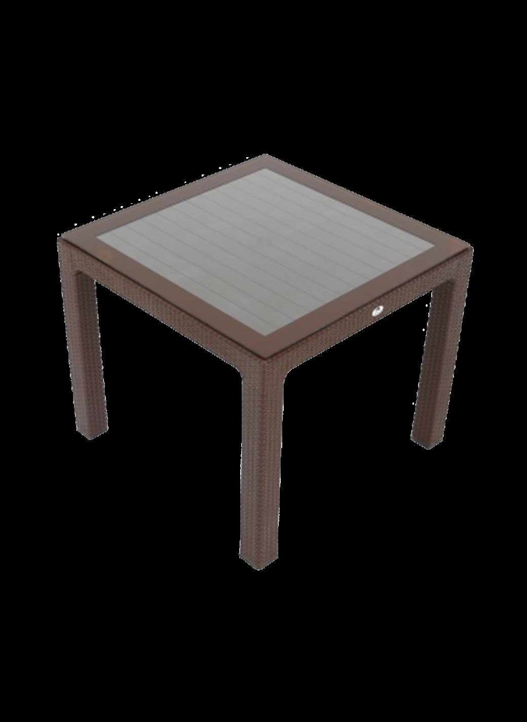 SAĞLAM 224 90X90 ELİT RATTAN 90X90 CAMLI MASA