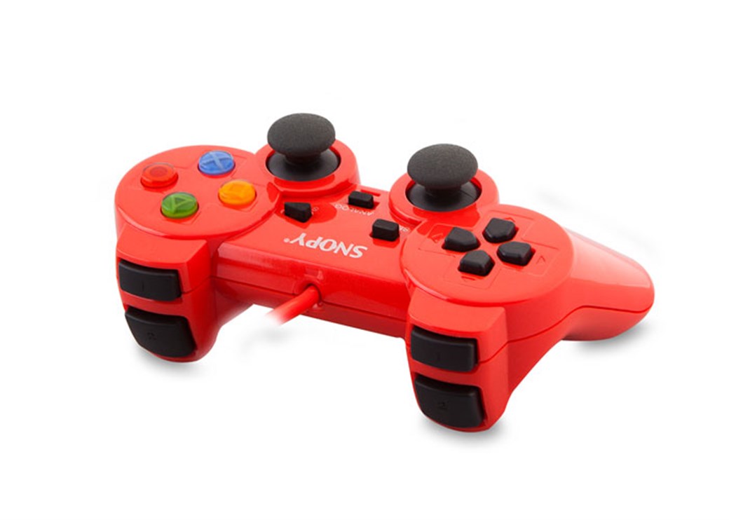 Snopy SG-302 Kırmızı USB 1.8m Kablo Joypad