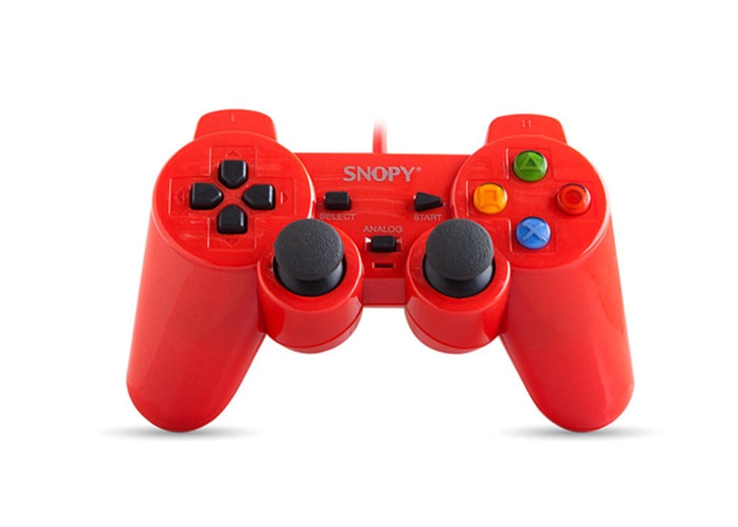 Snopy SG-302 Kırmızı USB 1.8m Kablo Joypad