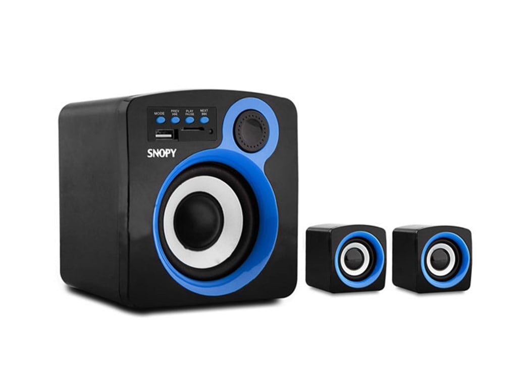 Snopy SN-1120 2+1 5W+3W*2 Siyah Usb+SD Destekli Mu