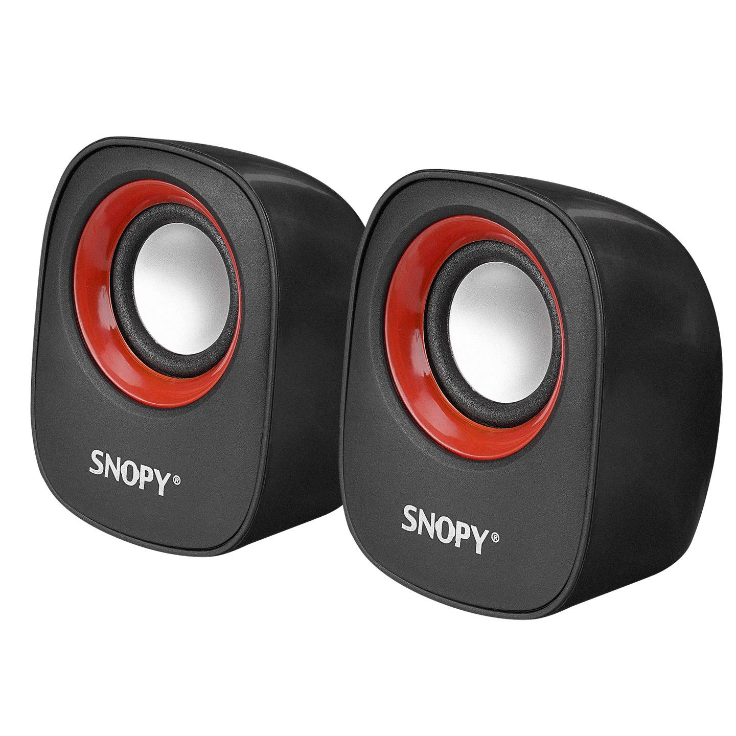 Snopy SN-120 2.0 Black / Red USB Speaker