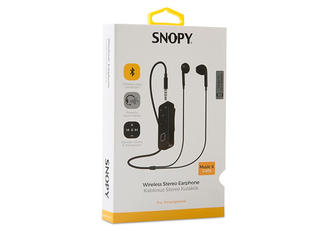 Snopy SN-BT10 Kulakiçi Küçük Siyah Bluetooth Kulak