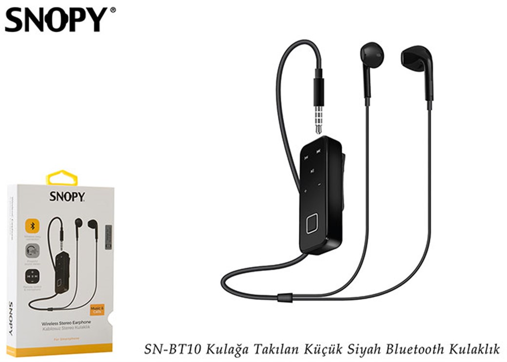 Snopy SN-BT10 Kulakiçi Küçük Siyah Bluetooth Kulak