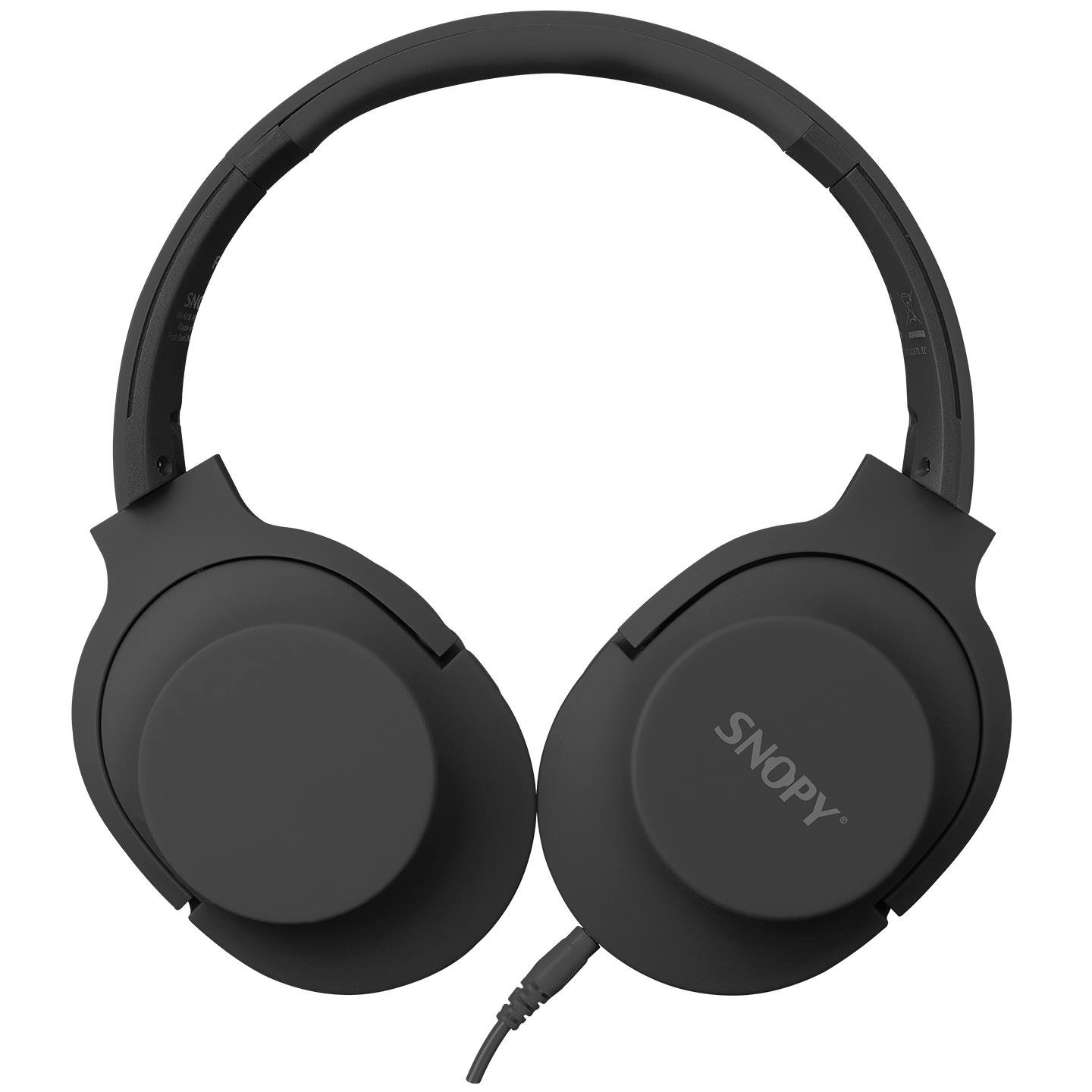 Snopy SN-K19 REMINOR Siyah 3,5mm Harici Kablolu PC&Telefon Mikrofonlu Kulaklık