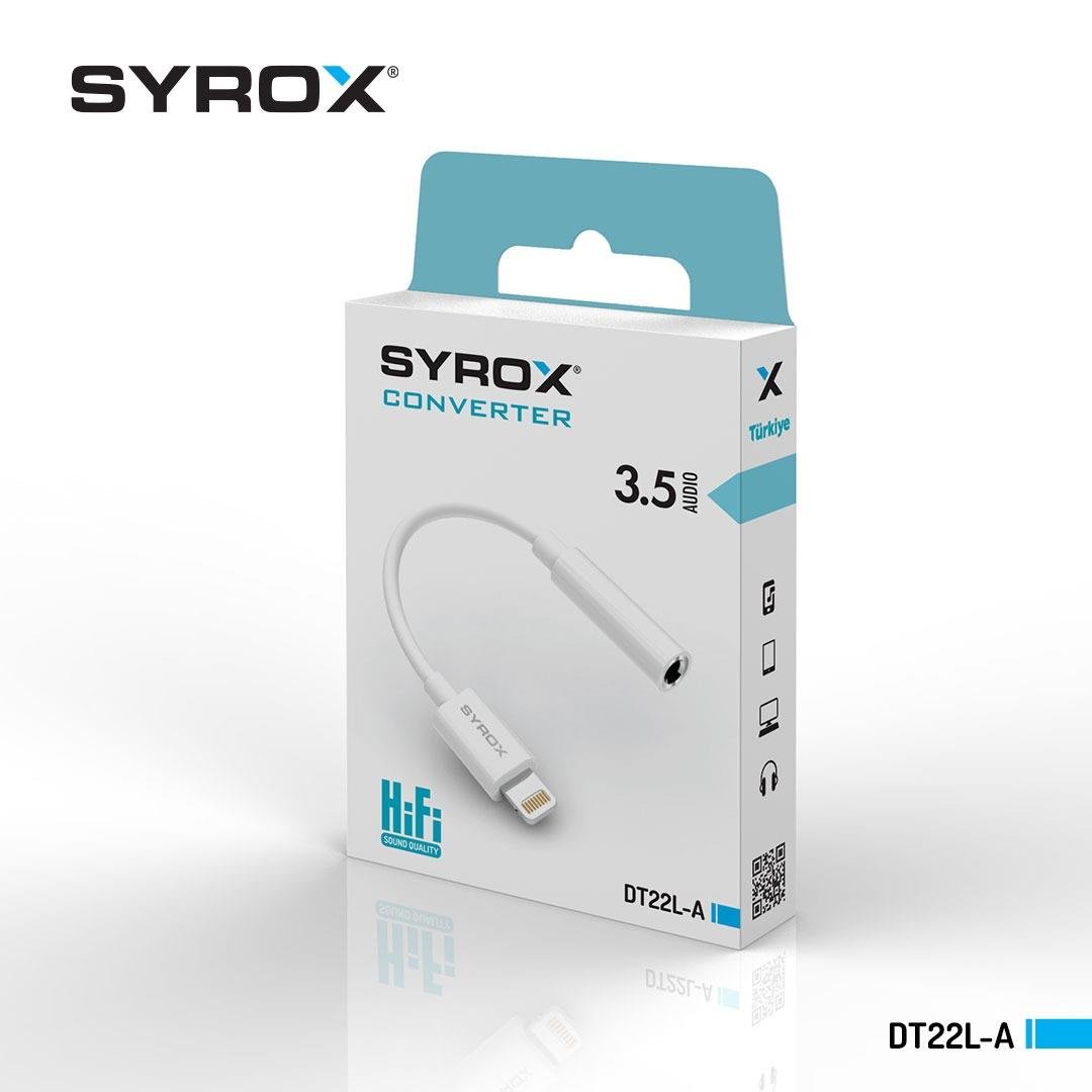 SYROX DT22L-A 3.5 AUDIO LIGHTNING ÇEVİRİCİ