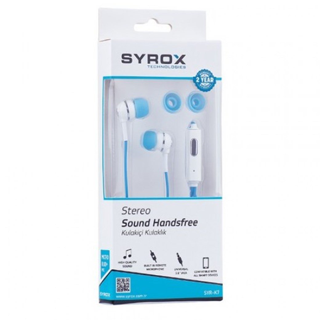 SYROX S3/S4 RENKLİ KULAKLIK K7